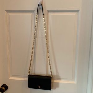 Tory Burch-Robinson leather wallet on a chain